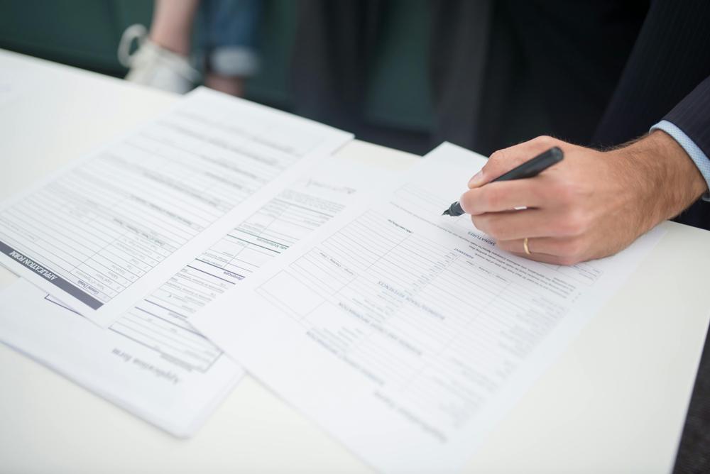 Filling documents