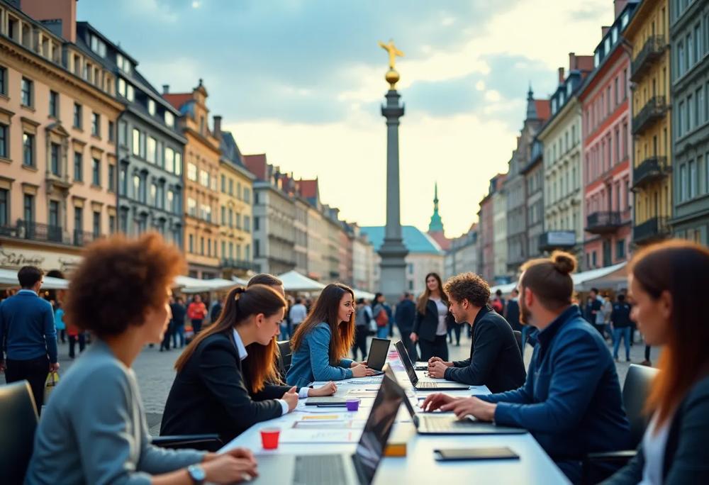 Poland cityscape