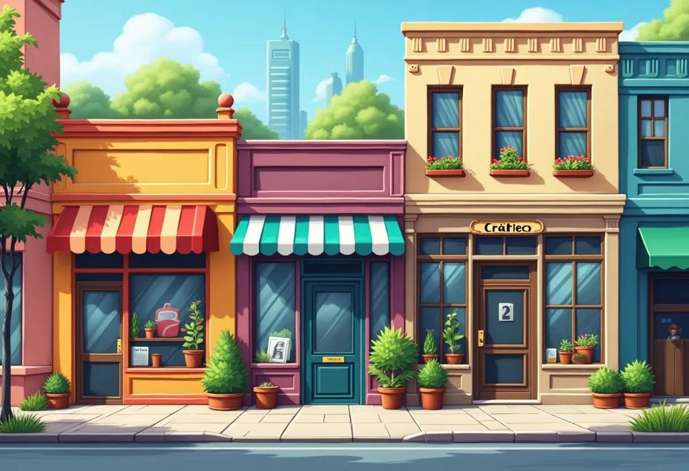 bustling street